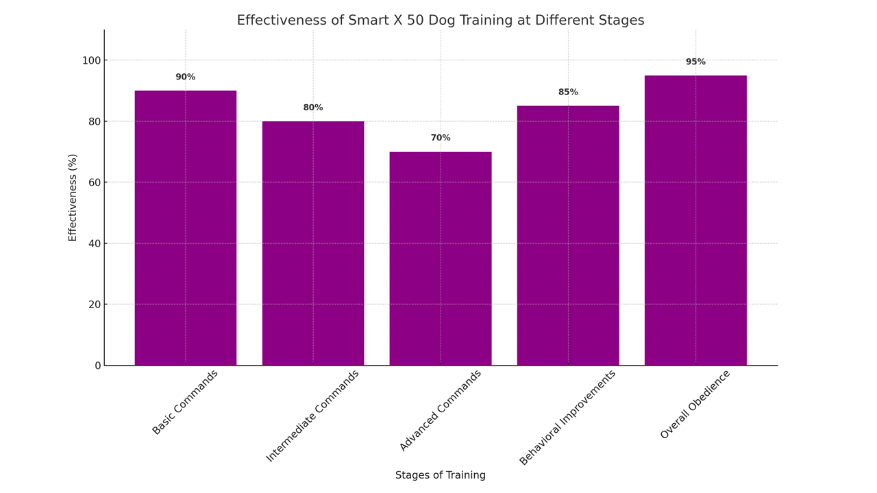 Effectiveness of Smart X 50 Dog Training at Different Stages